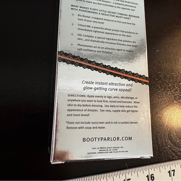NEW Booty Parlor Flirty Little Secret Firming Bronzer with Pheromones 4.5oz - Picture 8 of 11